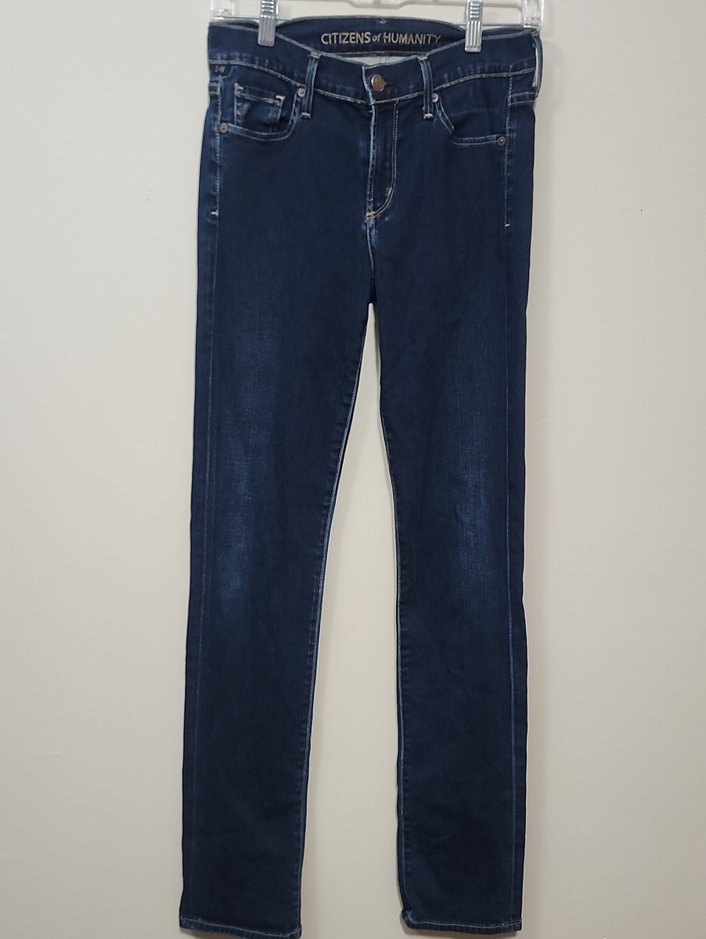 Citizens of Humanity Elson Mid Rise Straight Leg Jeans Size 28 Dark Indie 34 Ins